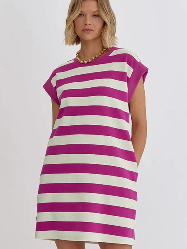 Loose Fit Striped Dress