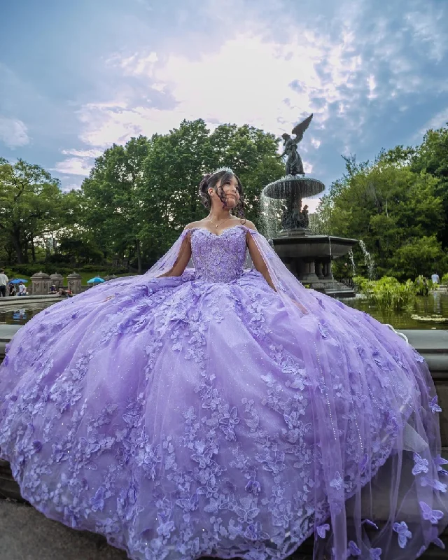 Mexico Ball Gown Purple Quinceanera Dress 2024 Sequin Beaded Flowers Appliques Sweet 16 Dress Vestidos De 15 Anos Mexico Ball Gown Purple Quinceanera Dress 2024 Sequin Beaded Flowers Appliques Sweet 16 Dress Vestidos De 15 Anos