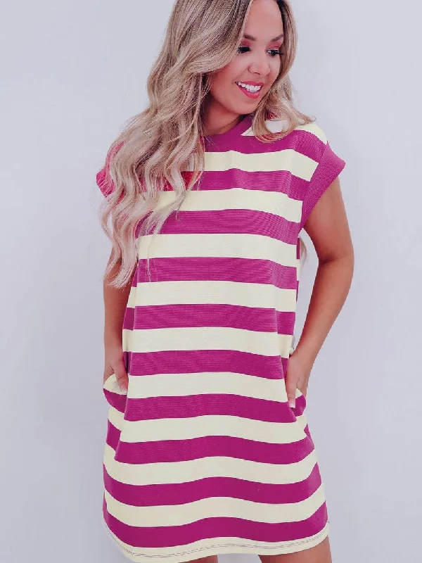Effortless Striped Dress