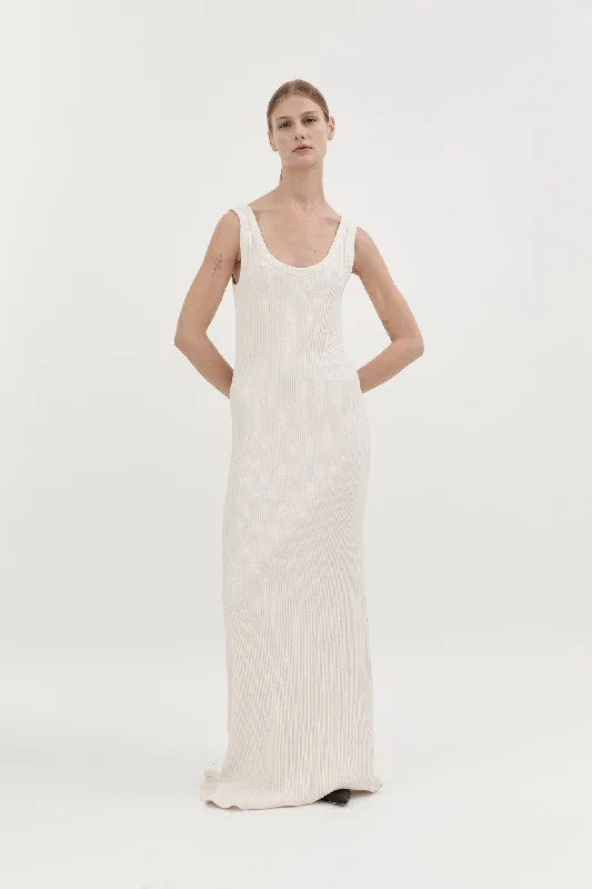 AYA KNIT DRESS - CREAM