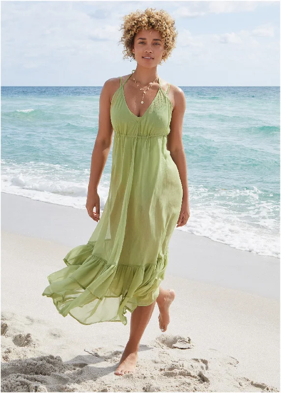 Cover Up Dress - Mosstone