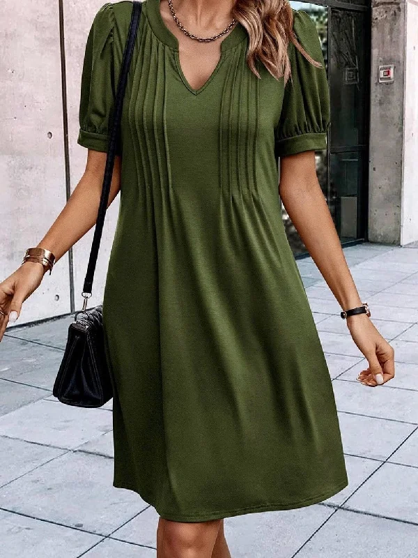 Olive Green Casual Dress