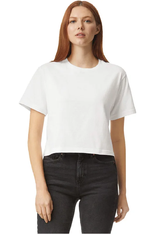 American Apparel Womens Fine Jersey Boxy Short Sleeve Crewneck T-Shirt - White Chenille Fabric Brocade Fabric Lace Fabric American Apparel Womens Fine Jersey Boxy Short Sleeve Crewneck T-Shirt - White Chenille Fabric Brocade Fabric Lace Fabric