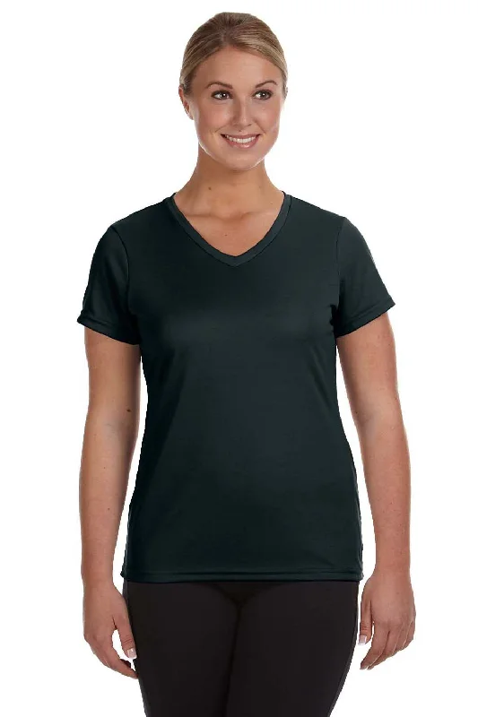 Augusta Sportswear Womens Moisture Wicking Short Sleeve V-Neck T-Shirt - Black Chenille Blend Fleece Blend Nylon Blend Augusta Sportswear Womens Moisture Wicking Short Sleeve V-Neck T-Shirt - Black Chenille Blend Fleece Blend Nylon Blend