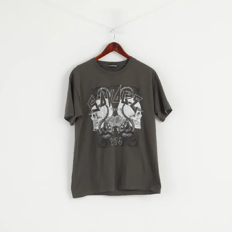 Pretty Little Thing Women S T-Shirt Grey Cotton Graphic Savage Oversize Top Hooded Caped Shawl Collar Pretty Little Thing Women S T-Shirt Grey Cotton Graphic Savage Oversize Top Hooded Caped Shawl Collar