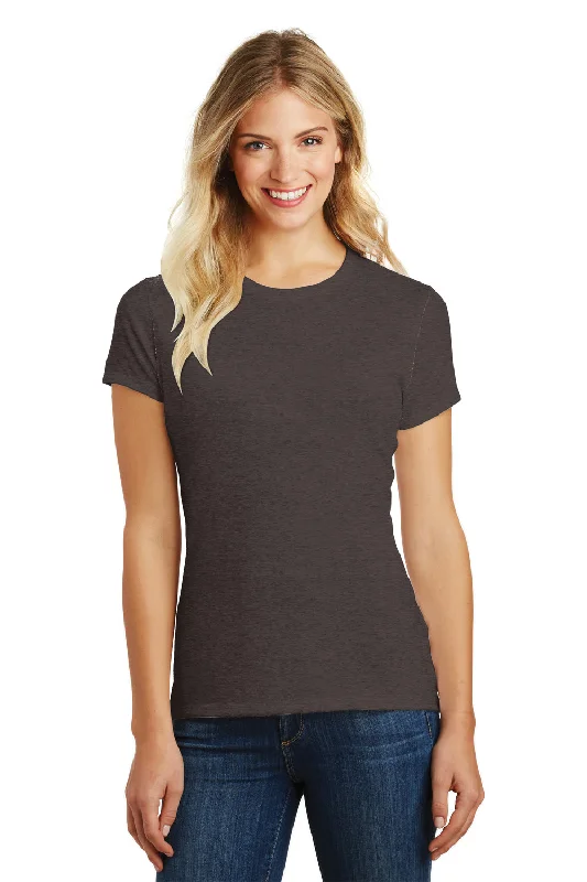 District Womens Perfect Blend Short Sleeve Crewneck T-Shirt - Heather Brown - Closeout Fleece Fabric Down Fabric Feather Fabric District Womens Perfect Blend Short Sleeve Crewneck T-Shirt - Heather Brown - Closeout Fleece Fabric Down Fabric Feather Fabric