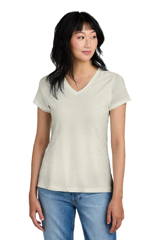 District Womens Perfect Weight Short Sleeve V-Neck T-Shirt - Heather Oatmeal - NEW Nylon Fabric Polyester Fabric Spandex Fabric District Womens Perfect Weight Short Sleeve V-Neck T-Shirt - Heather Oatmeal - NEW Nylon Fabric Polyester Fabric Spandex Fabric