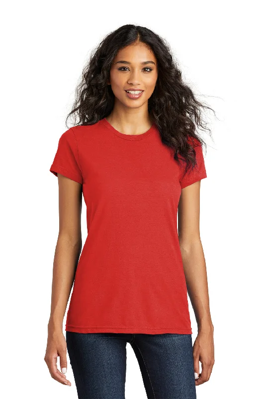 District Womens The Concert Short Sleeve Crewneck T-Shirt - New Red Lace Blend Ribbed Blend Corduroy Blend District Womens The Concert Short Sleeve Crewneck T-Shirt - New Red Lace Blend Ribbed Blend Corduroy Blend