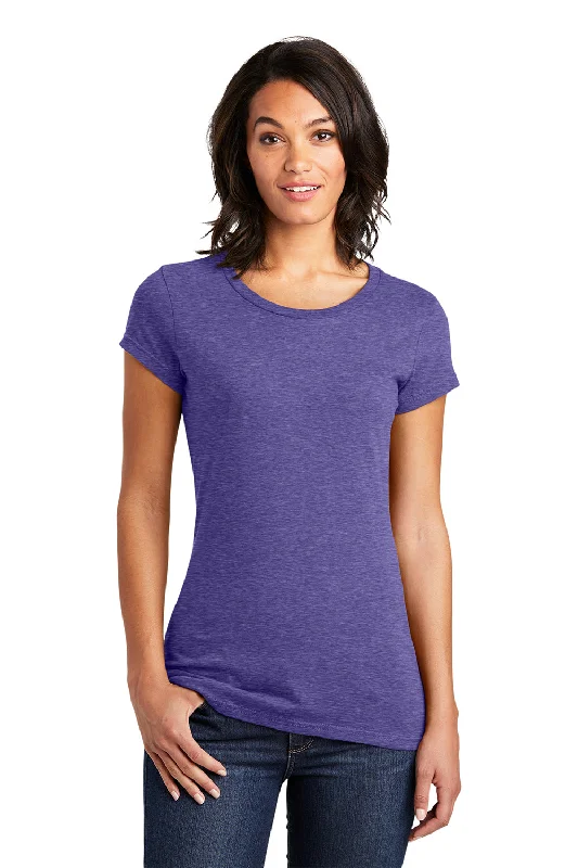 District Womens Very Important Short Sleeve Crewneck T-Shirt - Heather Purple Graphic Embroidered Appliqued District Womens Very Important Short Sleeve Crewneck T-Shirt - Heather Purple Graphic Embroidered Appliqued