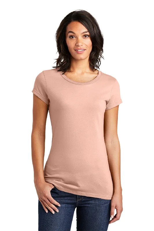 District Womens Very Important Short Sleeve Crewneck T-Shirt - Dusty Peach Fleece Nylon Spandex District Womens Very Important Short Sleeve Crewneck T-Shirt - Dusty Peach Fleece Nylon Spandex