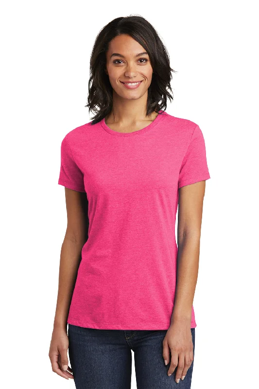 District Womens Very Important Short Sleeve Crewneck T-Shirt - Fuchsia Pink Frost - Closeout Mesh Canvas Denim District Womens Very Important Short Sleeve Crewneck T-Shirt - Fuchsia Pink Frost - Closeout Mesh Canvas Denim