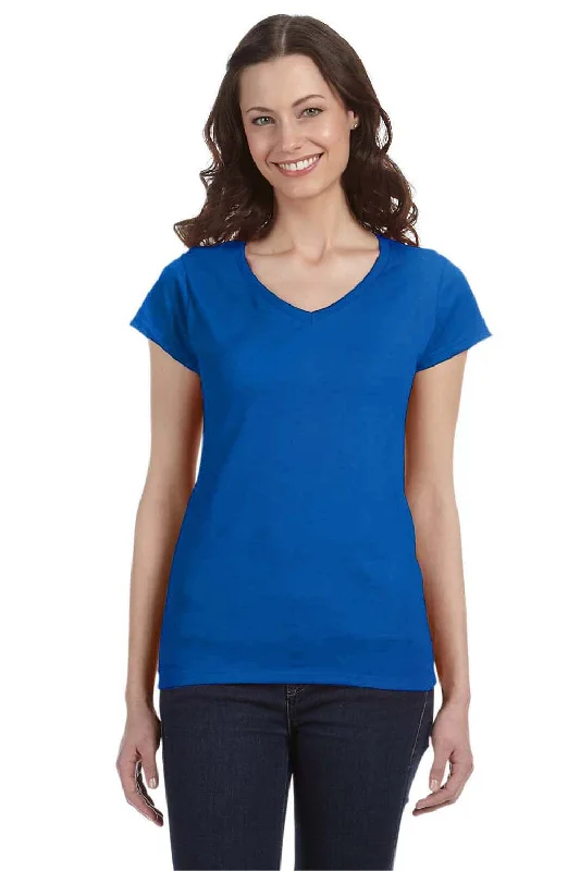 Gildan Womens Softstyle Short Sleeve V-Neck T-Shirt - Royal Blue Faux Fur Fabric Real Fur Fabric Shearling Fabric Gildan Womens Softstyle Short Sleeve V-Neck T-Shirt - Royal Blue Faux Fur Fabric Real Fur Fabric Shearling Fabric