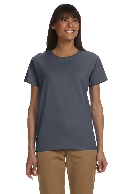 Gildan Womens Ultra Short Sleeve Crewneck T-Shirt - Charcoal Grey - Closeout Plaid T-Shirt Polka Dot Checkered Gildan Womens Ultra Short Sleeve Crewneck T-Shirt - Charcoal Grey - Closeout Plaid T-Shirt Polka Dot Checkered