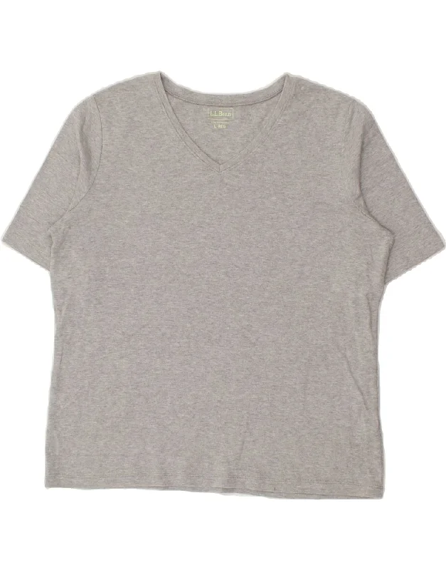 L.L.BEAN Womens T-Shirt Top UK 16 Large Grey Cotton Chenille Fabric Brocade Fabric Lace Fabric L.L.BEAN Womens T-Shirt Top UK 16 Large Grey Cotton Chenille Fabric Brocade Fabric Lace Fabric