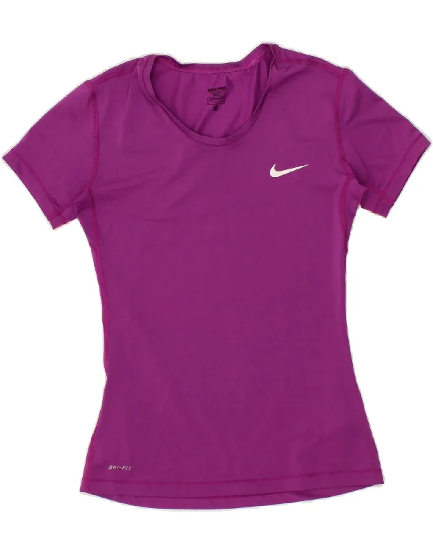 NIKE Womens T-Shirt Top UK 12 Medium Purple Polyester Terry Blend Velvet Blend Canvas Blend NIKE Womens T-Shirt Top UK 12 Medium Purple Polyester Terry Blend Velvet Blend Canvas Blend