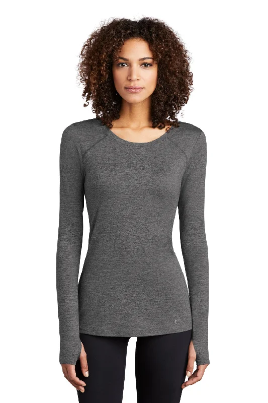 Ogio Womens Endurance Force Moisture Wicking Long Sleeve Crewneck T-Shirt - Heather Gear Grey Rayon Velvet Corduroy Ogio Womens Endurance Force Moisture Wicking Long Sleeve Crewneck T-Shirt - Heather Gear Grey Rayon Velvet Corduroy