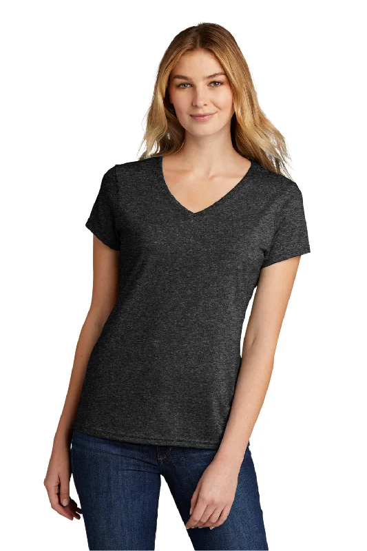 Port & Company Womens Short Sleeve V-Neck T-Shirt - Heather Black Oversized T-Shirt Spandex breathable Port & Company Womens Short Sleeve V-Neck T-Shirt - Heather Black Oversized T-Shirt Spandex breathable