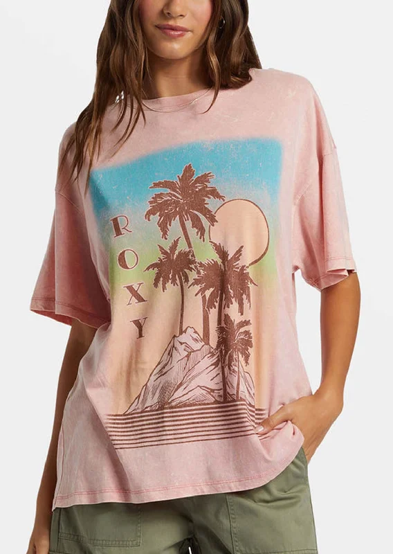 Roxy Women's Palm Springs GBFC T-Shirt Seamless Knitted Crochet