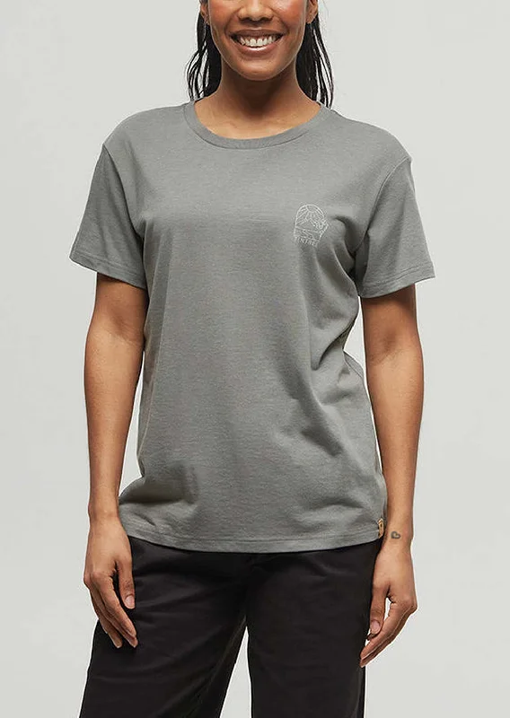 Tentree Women's Scenic Arch T-Shirt Collared Crew Neck Turtle Neck