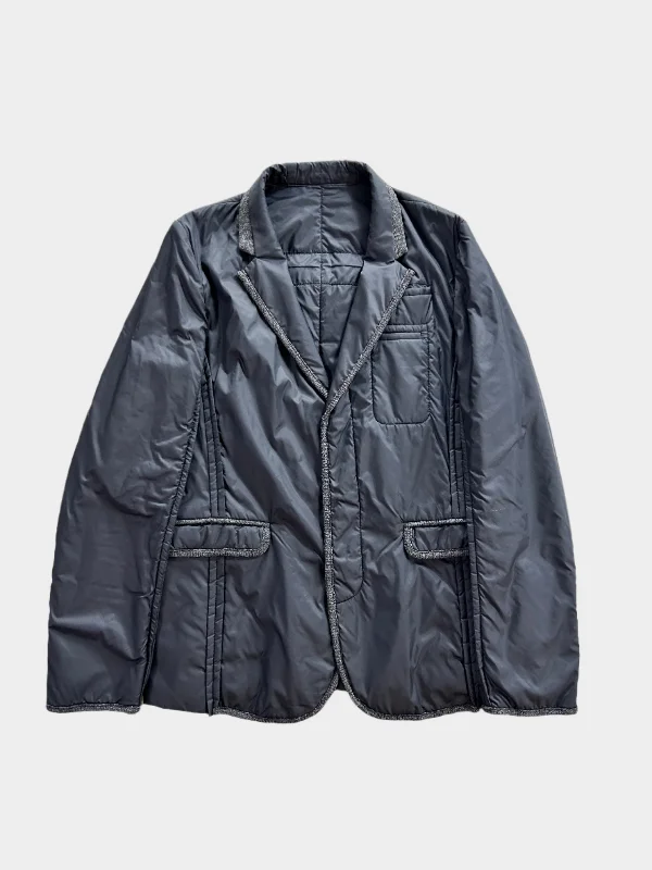 Black Jacket Zippered Front Buttoned Front Snap Front