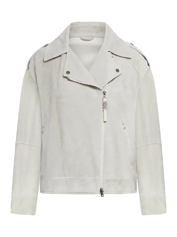 LEATHER JACKET Welt Pockets Slit Pockets Flap Pockets