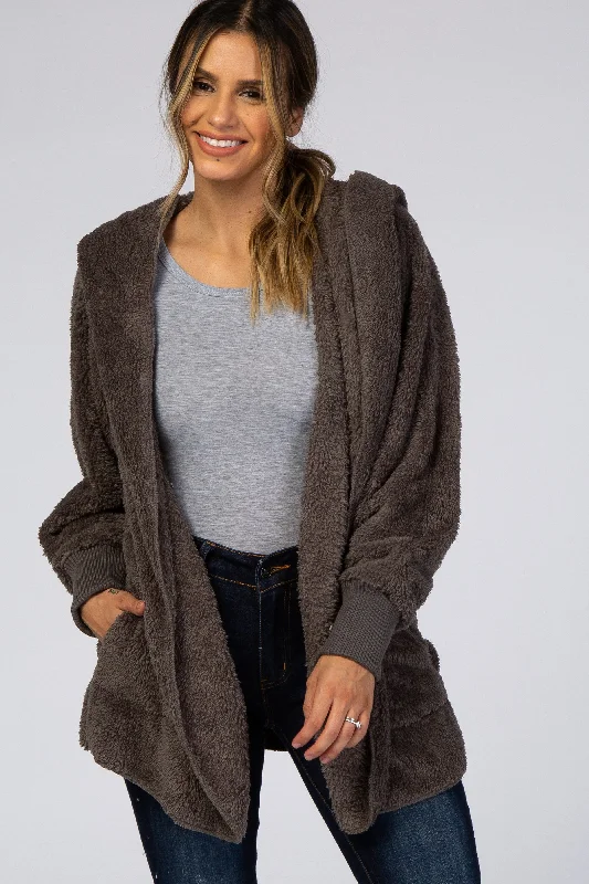 Charcoal Fuzzy Hooded Long Sleeve Jacket Herringbone Jacket Checkered Jacket Solid Jacket Charcoal Fuzzy Hooded Long Sleeve Jacket Herringbone Jacket Checkered Jacket Solid Jacket