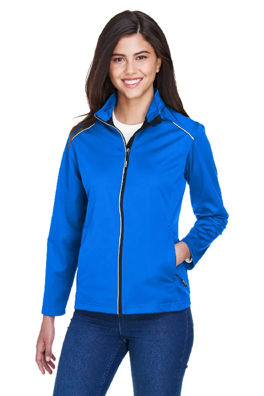 Core 365 Womens Techno Lite Water Resistant Full Zip Jacket - True Royal Blue Knit Fabric Woven Fabric Fleece Fabric Core 365 Womens Techno Lite Water Resistant Full Zip Jacket - True Royal Blue Knit Fabric Woven Fabric Fleece Fabric