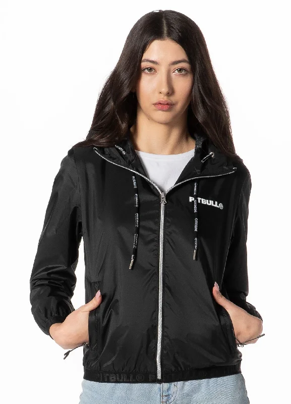 Women's hooded jacket Dahlia II Denim Fabric Leather Fabric Suede Fabric