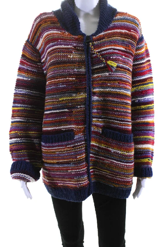 Frantic Andrea Venturini Womens Thick Knit Sweater Jacket Multicolor Medium Herringbone Jacket Checkered Jacket Solid Jacket Frantic Andrea Venturini Womens Thick Knit Sweater Jacket Multicolor Medium Herringbone Jacket Checkered Jacket Solid Jacket