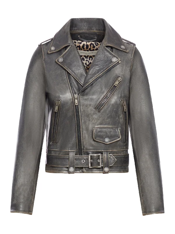 Jacket with worn effect Fleece Jacket Down Jacket Feather Jacket