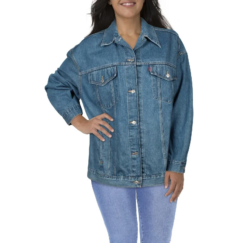Levi Strauss & Co. Womens Plus Denim Short Denim Jacket Fitted Jacket Loose Jacket Oversized Jacket Levi Strauss & Co. Womens Plus Denim Short Denim Jacket Fitted Jacket Loose Jacket Oversized Jacket
