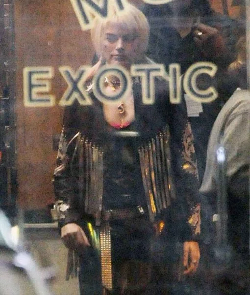 Margot Robbie Birds of Prey Black Fringe Jacket Jersey Jacket Tulle Jacket Batik Jacket Margot Robbie Birds of Prey Black Fringe Jacket Jersey Jacket Tulle Jacket Batik Jacket