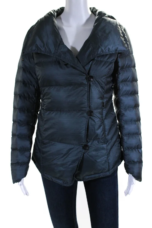 Nau Womens Buttoned Mock Neck Long Sleeve Slip-On Puffer Jacket Blue Quilted Jacket Puffer Jacket Insulated Jacket Nau Womens Buttoned Mock Neck Long Sleeve Slip-On Puffer Jacket Blue Quilted Jacket Puffer Jacket Insulated Jacket