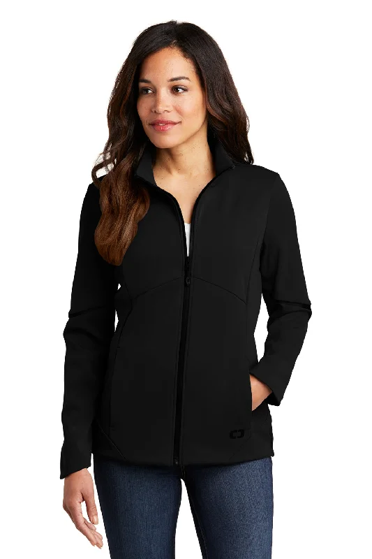 Ogio Womens Exaction Wind & Water Resistant Full Zip Jacket - Blacktop Fleece Jacket Down Jacket Feather Jacket Ogio Womens Exaction Wind & Water Resistant Full Zip Jacket - Blacktop Fleece Jacket Down Jacket Feather Jacket