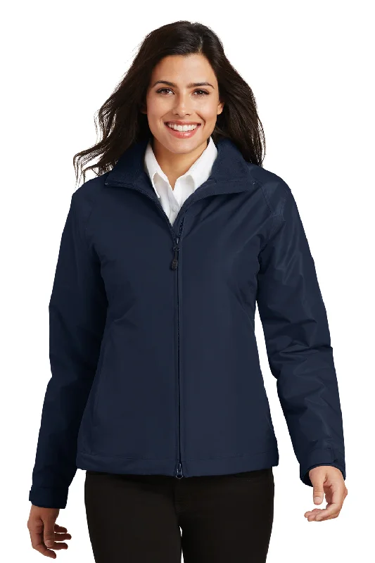 Port Authority Womens Challenger Wind & Water Resistant Full Zip Jacket - True Navy Blue Belted Jacket Elasticated Jacket Padded Jacket