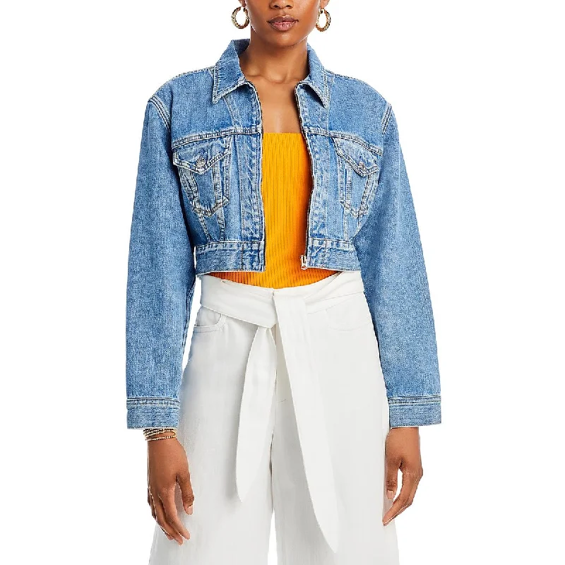 RE/DONE Womens Denim Trucker Jacket Striped Jacket Polka Dot Jacket Floral Jacket