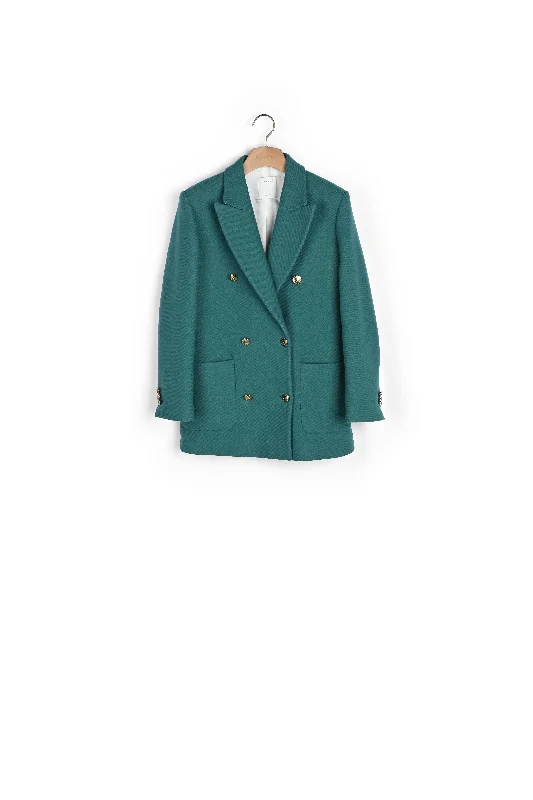 OUTERWEAR Vert Emeraude Luxe Satin Long Coat