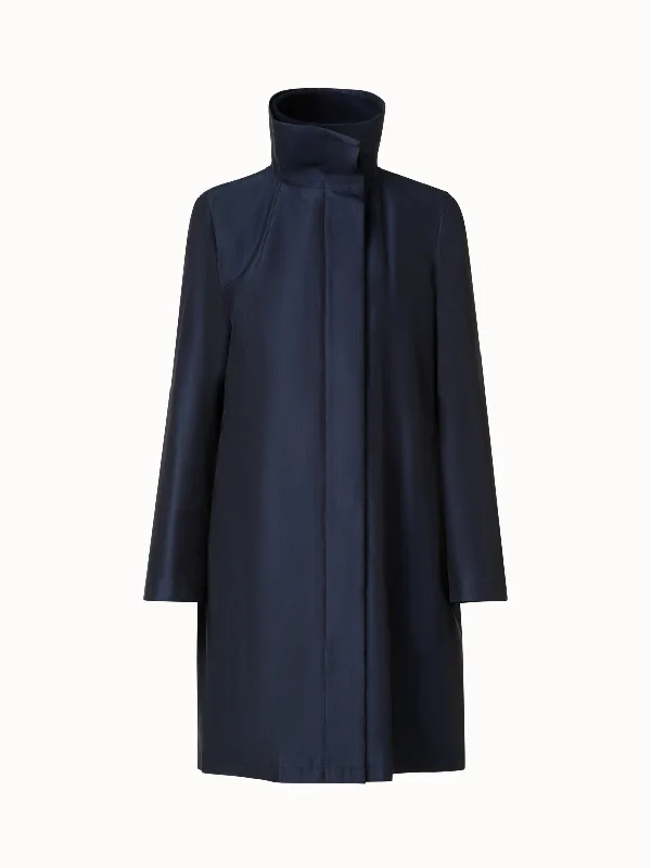 Double-Layered Wool Coat with Detachable Silk Layer Oversized Teddy Coat