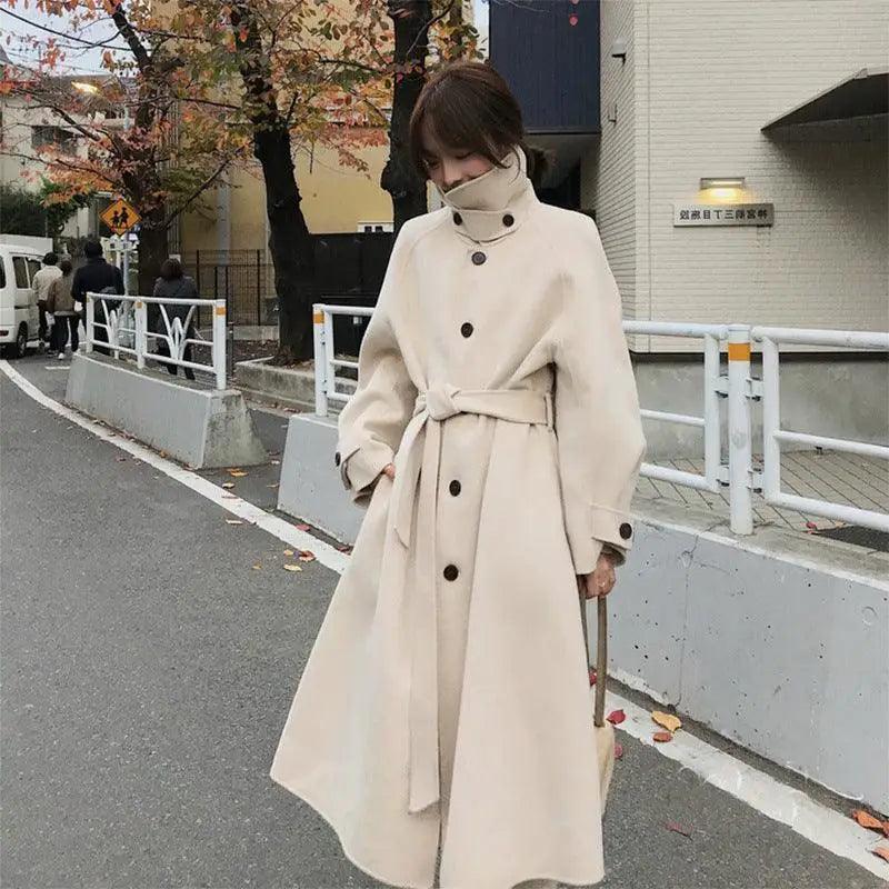 Double-sided woolen thick cashmere woolen coat Luxury Cashmere Wrap