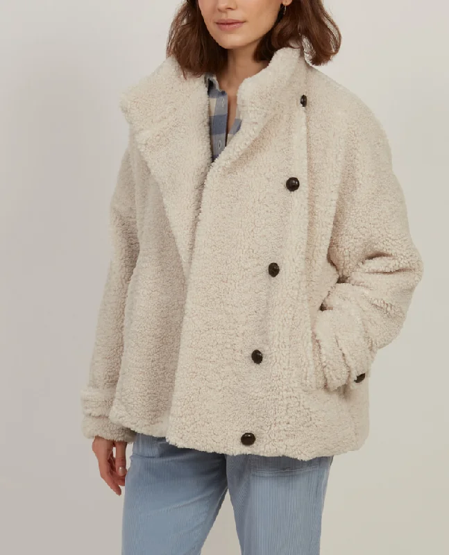 Hartford Velo Natural Coat Elegant Cape Blazer
