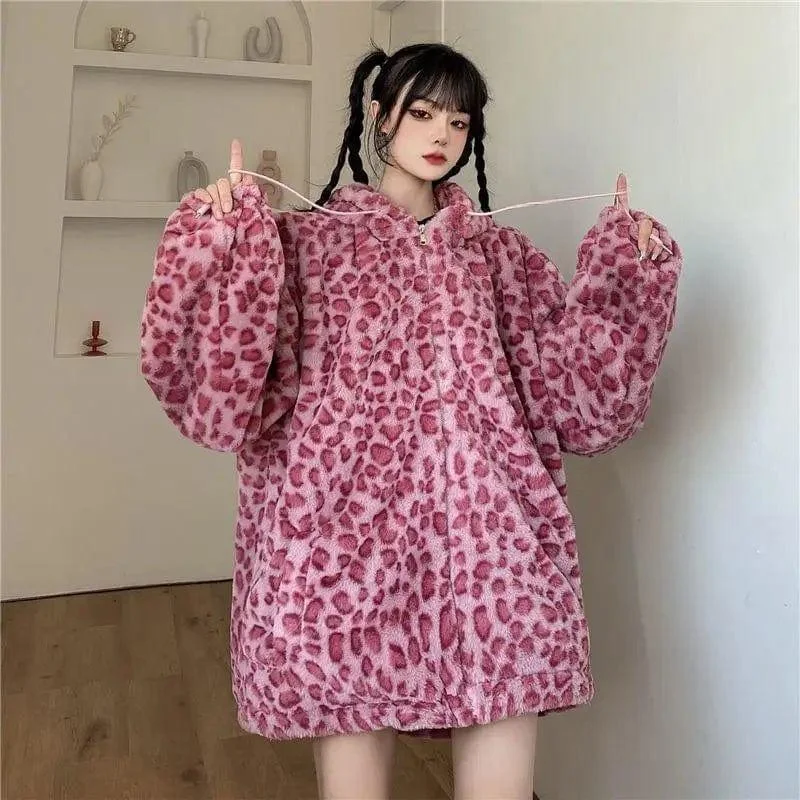 Lamb Wool Coat Women Thick Woolen Women Streetwear Bomber Jacket