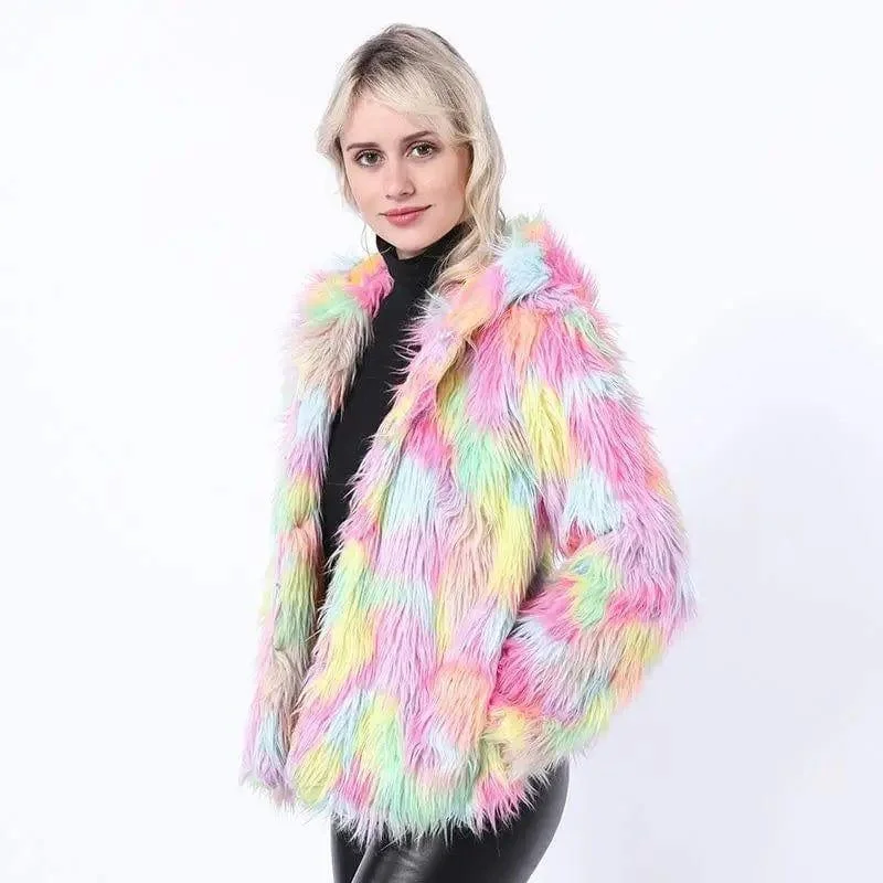 Women's fur coat Relaxed Utility Shacket