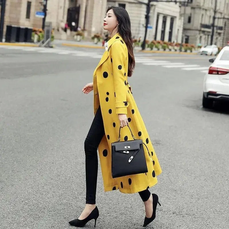 New Korean Style Popular Over-the-knee Temperament Coat Coat Minimalist Wool Duster