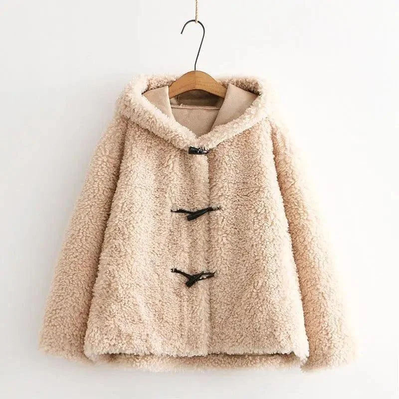 New women's loose coat Belted Wool Overcoat