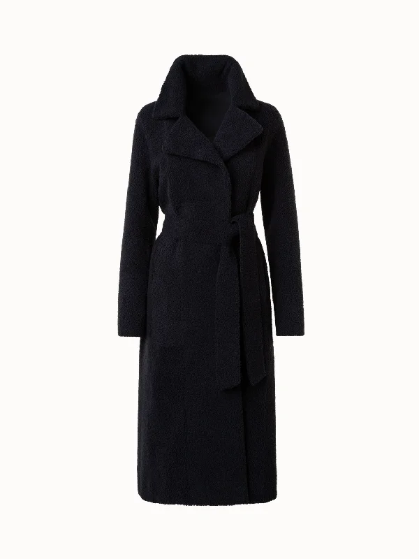 Reversible Shearling Coat Relaxed Fit Blazer
