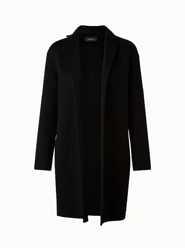 Single Breasted Coat from Cashmere Double-Face Chic Winter Coat