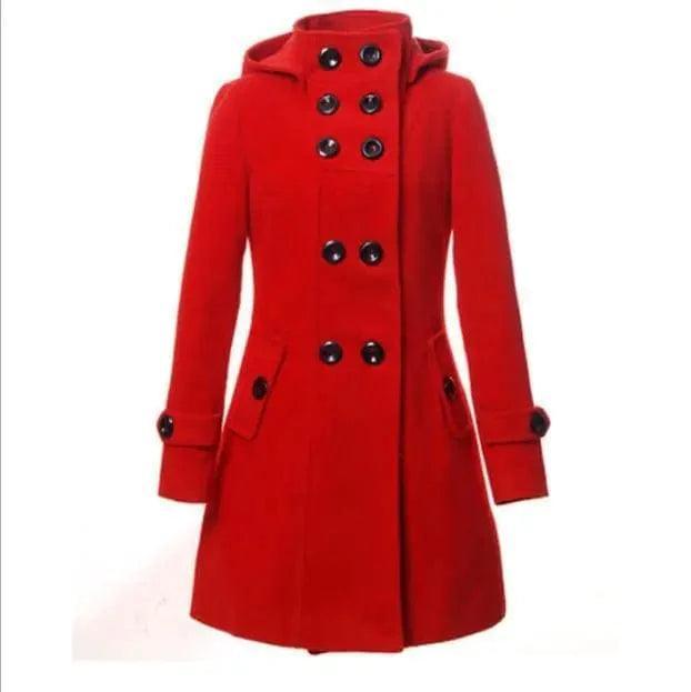 woolen coat Fur-Lined Aviator Coat