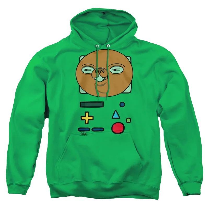 Adventure Time Bmo Mask - Pullover Hoodie One Shoulder Top