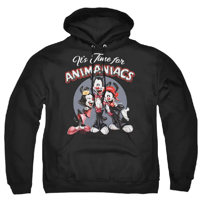 Animaniacs Its Time For - Pullover Hoodie Square Neck Pullover