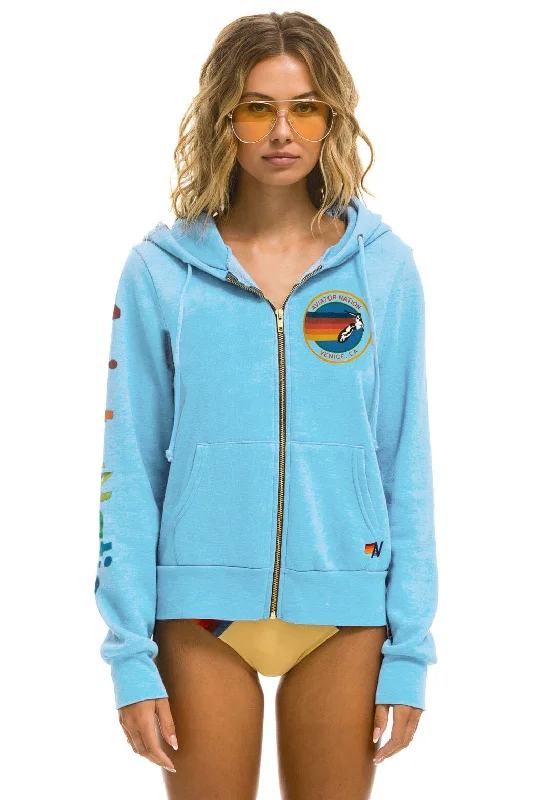 AVIATOR NATION HOODIE - SKY Hoodie with Crew Neck Simple Timeless